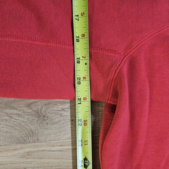 Russell Athletetics Hoodie Men Medium Premium Fleece Red Full Zip Sweatshirt - Picture 7 of 11